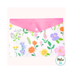 SOBRE PLASTICO FW A4 DISEÑO C/ BOTON