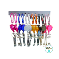 LLAVERO MOSQUETON EXTENSIBLE PORTA CREDENCIAL/SUBE - comprar online