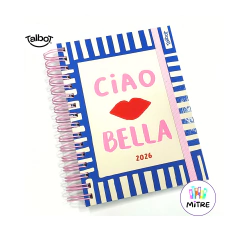 Imagen de AGENDA 15X21 TALBOT DIARIA CIAO BELLA 2026