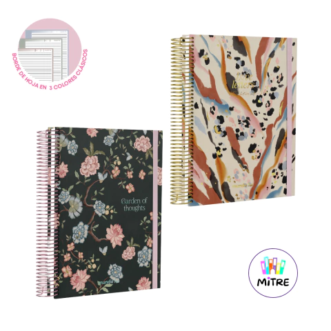 CUADERNO INFINITY BOOK A5 FW BELLE RAYADO