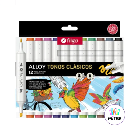 MARCADOR FILGO ALLOY CLASICOS X 12 - comprar online