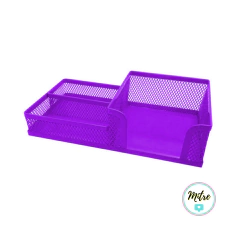 ORGANIZADOR ESCRITORIO METAL CALADO 3 CAVIDADES - tienda online