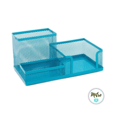 ORGANIZADOR ESCRITORIO METAL CALADO 3 CAVIDADES - libreriamitre
