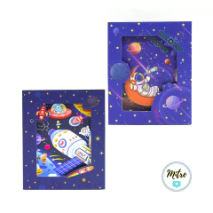 DIARIO LIBRETA ESPACIAL EN CAJA C/CANDADO