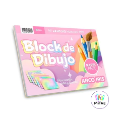 BLOCK DIBUJO N°5 ARCOIRIS RAPEL - comprar online