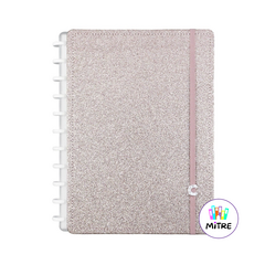 CUADERNO INTELIGENTE A5 GLITTER ROSE