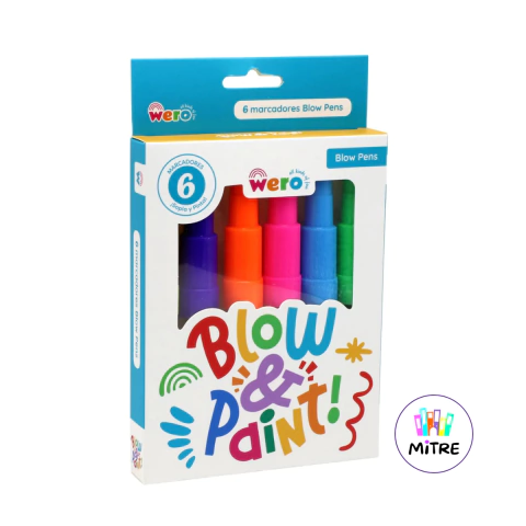 MARCADOR BLOWPEN + STENCIL WERO X 6