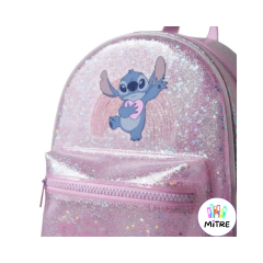 MOCHILA ESPALDA PLAST. GLITTER STITCH 30CM - libreriamitre