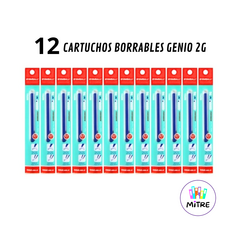 CARTUCHO BORRABLE GENIO 2G x 12