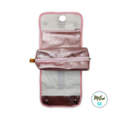 CARTUCHERA 3 EN 1 GLITTER ROSA - comprar online