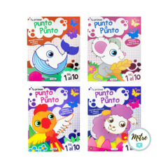 LIBROS PINTAR C/NUMEROS - PUNTO A PUNTO