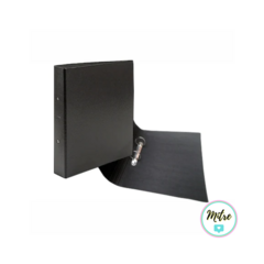 CARPETA FIBRA NEGRA A4 2 ANILLOS