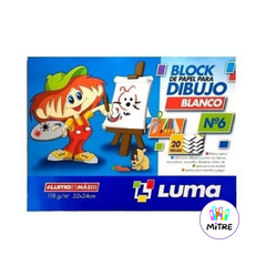 BLOCK DIBUJO N°6 BLANCO LUMA - comprar online