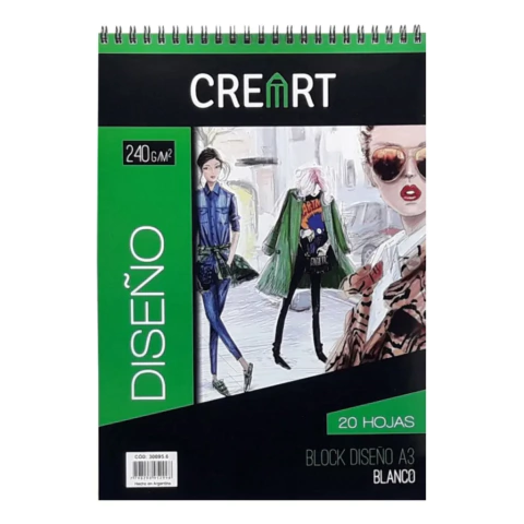 BLOCK ARTE A3 240 GR. CREART