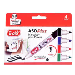 MARCADOR TRABI 450 PIZARRA X 4