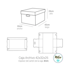 CAJA ARCHIVO AMERICANA 43x32x25 C/tapa - comprar online