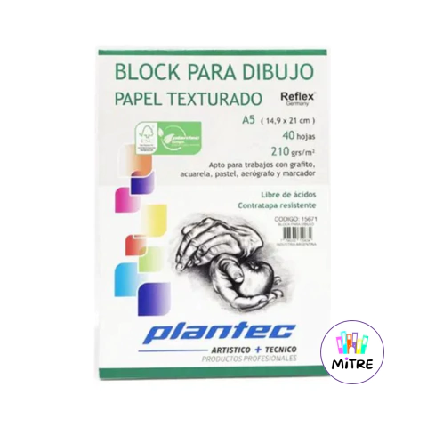 BLOCK ARTE A5 PLANTEC 210GR 15671
