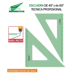 ESCUADRA TECNICA DOZENT/PLANTEC 35CM