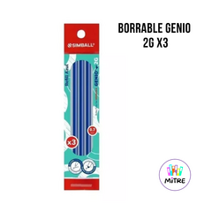 CARTUCHO BORRABLE GENIO 2G X 3