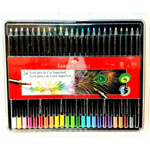 LAPICES COLOR FABER X 24 SUPERSOFT