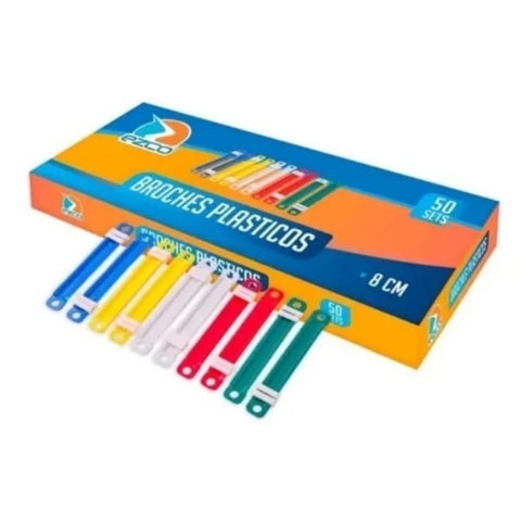 BROCHES NEPACO PLASTICO X 50 EZCO