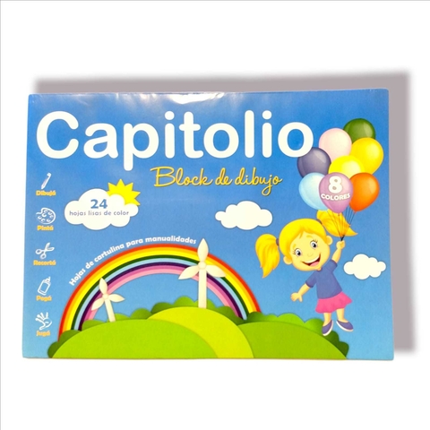 BLOCK DIBUJO N°5 BLANCO CAPITOLIO