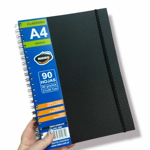 CUADERNO A4 RIDEO TRECK ECOBLACK RAY