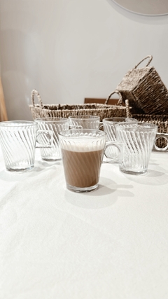 Set x 6 tazas Hellen vidrio 220 ml