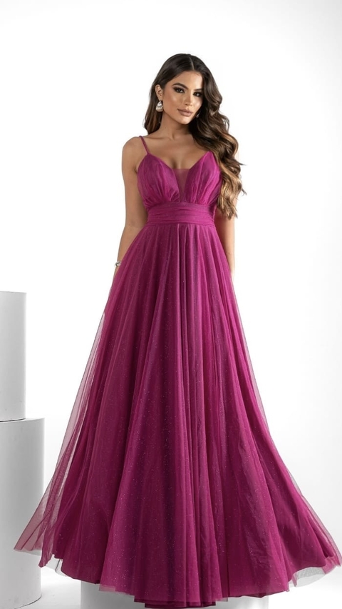 Vestido Sara Fúcsia