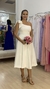 Vestido Lady de noiva civil, em crepe estilo alfaiataria. na internet