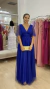 Vestido de festa Amélia, em tule Azul Royal com brilho. Incrível para madrinhas de casamento na internet