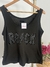 Musculosa Rock plata - Fucsiashop