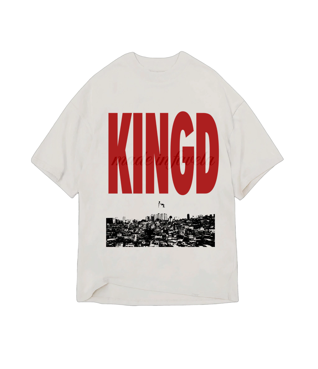 CAMISETA "MADE IN FAVELA III" BRANCA