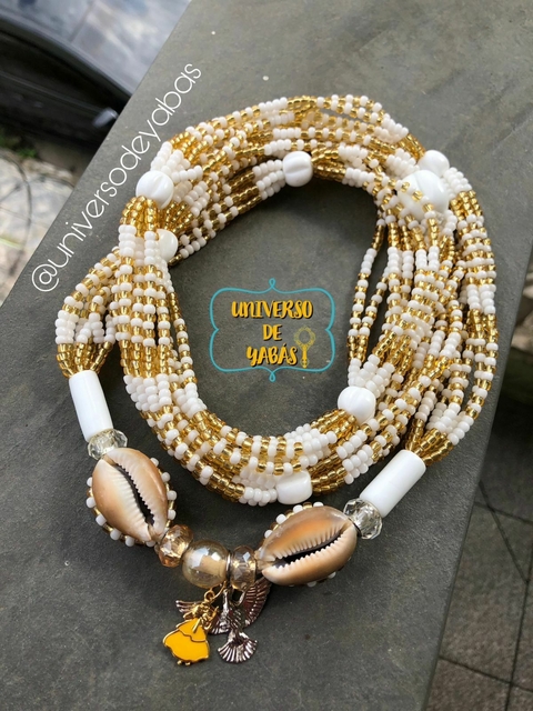 Brajá 7 fios Oxum e Oxalá