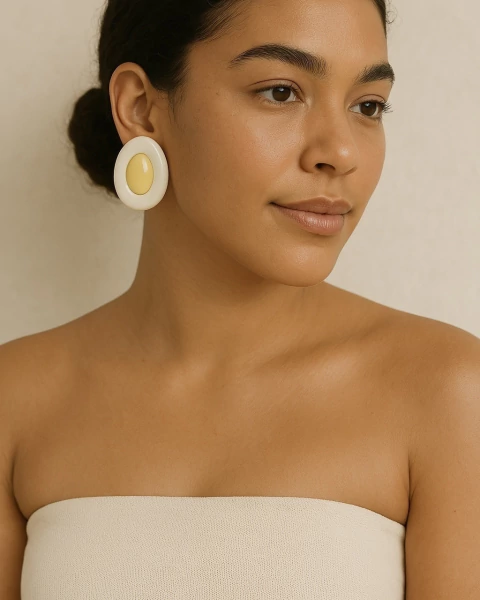 Brinco Bel Retrô - Resina - comprar online