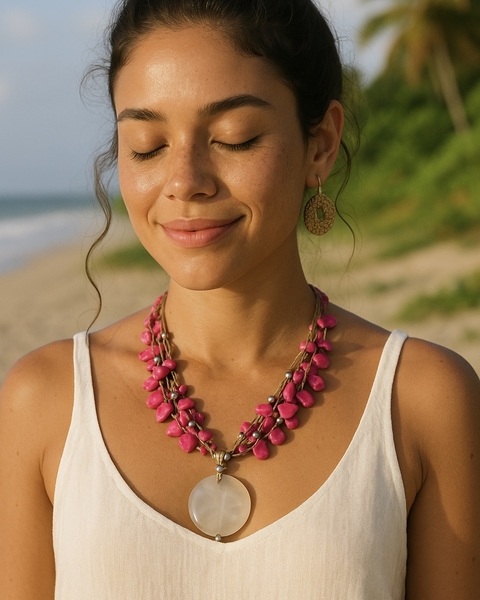 Colar Maroka Pink - comprar online