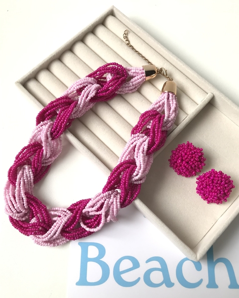 Conjunto Julieta - Pink - Coqueirinho Beach Acessórios - comprar online
