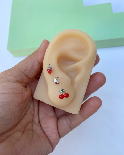 Trio de Brincos - Lua