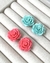 Brincos Mini Rosas Kit - 20MM - Coqueirinho Beach Acessórios - loja online