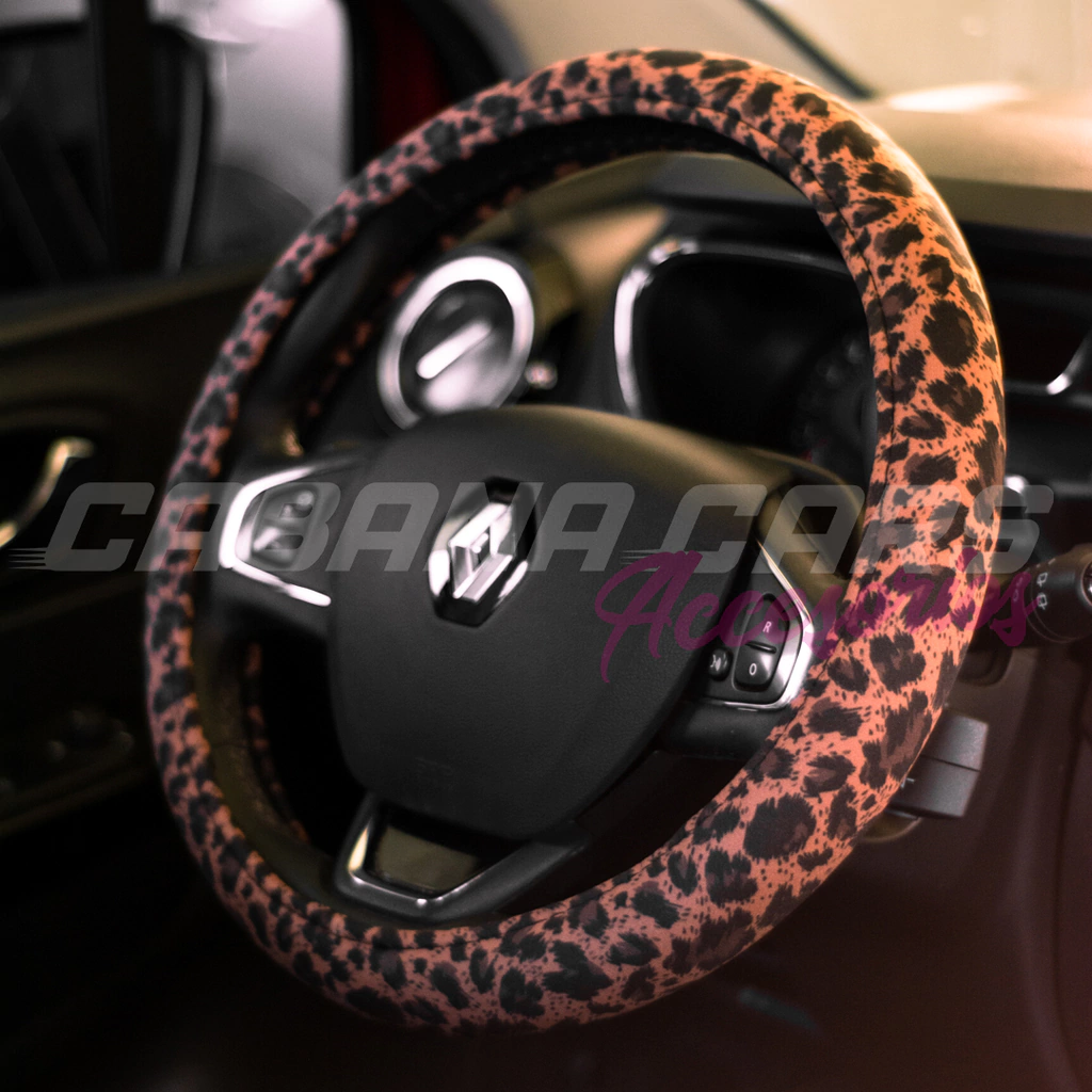 CUBREVOLANTE LEOPARDO MARRON