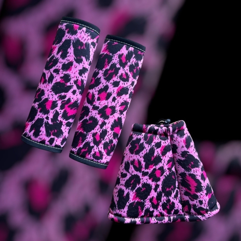 Kit cinturones y palanca Leopardo Rosa