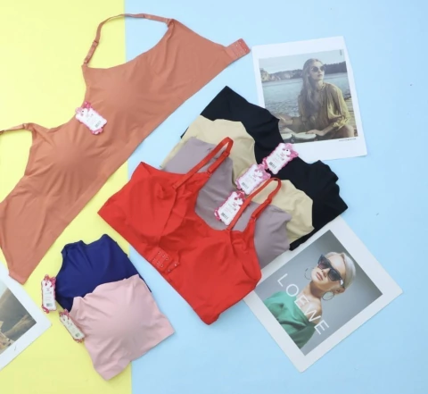 Sutiã sutop importado sem costura corte a laser alcinha