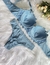 Conjunto de lingerie importado renda guipir meia taça 0814 azul na internet