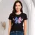 Camisa Feminina Baby Look Stitch e Angel - PequenaGi
