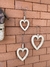 Trio Corações Vazados Decorativos ❤️