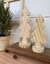 Dupla de Árvore entalhada em Madeira Pinus 30 e 23cm