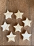 Pingente Estrela 8cm em Madeira Pinus para Decoração e Artesanato
