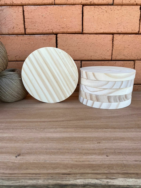 REDONDO 15CM PARA ARTESANATO EM MADEIRA PINUS