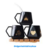 Mate Dots negro y dorado c/ bombilla - comprar online