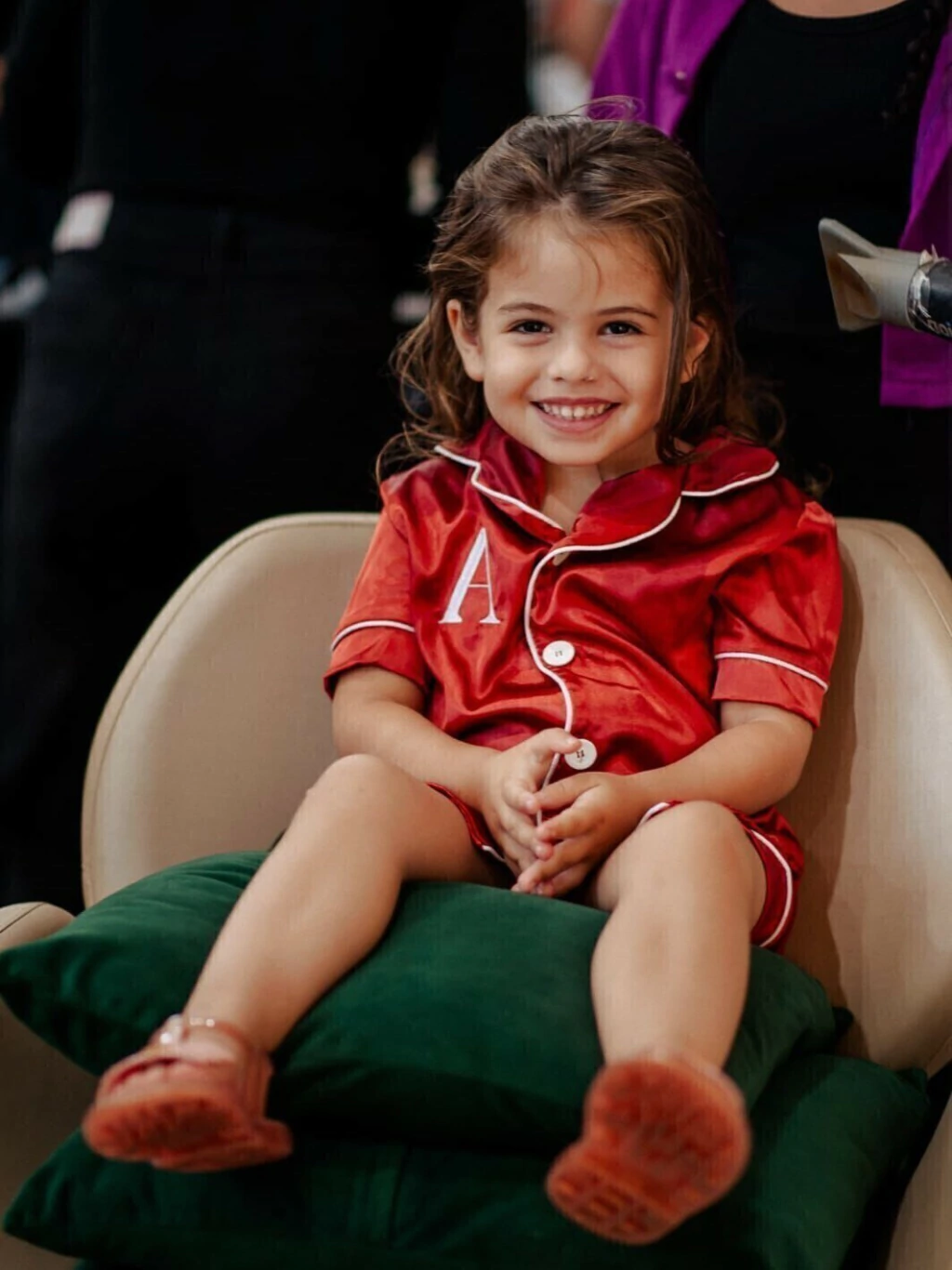 Pijama Americano Cetim Infantil Personalizado - Manga Curta e Shorts